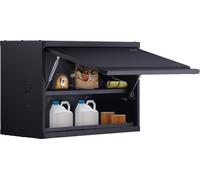 VEVOR Armoire murale d'atelier 77 x 31,8 x 50 cm Armoire suspendue capacité totale 108 kg (2 étagères) Armoire d'atelier en panneau d'acier SPCC de 0,6 mm d'épaisseur Idéale comme armoire à provisions