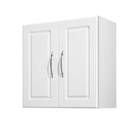 VEVOR Armoire murale de buanderie placard de rangement 60 cm avec 2 portes blanc
