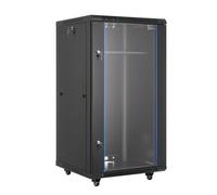 VEVOR Armoire Réseau 22U, Rack Serveur Montage Mural, Baie de Brassage, Profondeur 60 cm, Charge 136 kg, avec Porte Verrouillable Verre Trempé, pour Équipements Informatiques, Appareils Audiovisuels