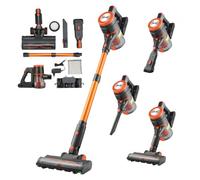 VEVOR Aspirateur Balai sans Fil à Aspiration Puissante 40 kPa, Aspirateur Laveur Rechargeable Anti-enchevêtrement avec Écran LED, Léger avec Autonomie de 47 Minutes, pour Tapis Poils Sols Durs