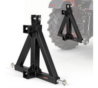 VEVOR Attelage 3 Points avec 2 Récepteurs 50,8 mm Triangle pour Tracteur Cat. 1