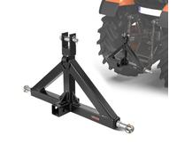VEVOR Attelage 3 Points avec Récepteur 5 cm, Fixation Rapide 3 Points, Capacité 1360 kg, Adaptateur Barre de Remorquage Robuste pour Effectuer Travaux Agricoles pour Plupart Tracteurs à Attelage 5 cm