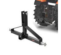 VEVOR Attelage 3 Points avec Récepteur 5 cm, Fixation Rapide 3 Points pour Tracteur de Catégorie 1, Capacité de Charge 1360 kg, Adaptateur Barre de Remorquage Robuste pour Effectuer Travaux Agricoles