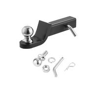 VEVOR Attelage de remorque, Convient aux récepteurs 50 mm, Support de Boule d'attelage remorque Robuste, en Acier au Carbone, avec Boule et goupille, capacité 3400 kg, Chute 50 mm, pour Camion, Noir