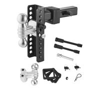 VEVOR Attelage de Remorque Réglable pour Récepteur 50 mm Hauteur 203 mm 9750 kg