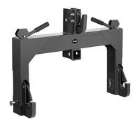 VEVOR Attelage Rapide 3 Points Récepteur 5 cm Attelage de Remorque Noir | Pour Travaux Agricoles, Adapté aux Tracteurs de Catégorie 1 et 2, Capacité de Levage 1360 kg, Boulon Réglable sur 5 Niveaux