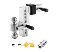 VEVOR Attelage Remorque Réglable de Récepteur 63,5 mm 3 Boules 203 mm 8390 kg
