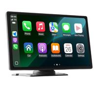 VEVOR Autoradio sans fil, écran tactile HD 9 pouces compatible avec Apple CarPlay et Android Auto, écran CarPlay avec caméra de recul,vocale, Mirror Link, Bluetooth, navigation GPS