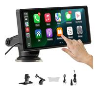 VEVOR Autoradio sans Fil, Écran Central Tactile HD 25,4 cm, Compatible avec Apple CarPlay et Android Auto, Commande Vocale, Mirror Link, Bluetooth, Navigation GPS, Accessoires pour Voitures Camions