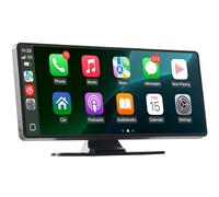 VEVOR Autoradio sans Fil, Écran Central Tactile HD 25,4 cm, Compatible avec Apple CarPlay et Android Auto, Commande Vocale, Mirror Link, Bluetooth, Navigation GPS, Accessoires pour Voitures Camions