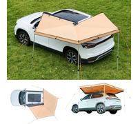 VEVOR Auvent 270 Degrés 3,19x2,10 m Auvent Voiture Latéral Rétractable Abri Autoportant Toutes Saisons Imperméable UV50+ pour Véhicule SUV Fourgonnettes Camionnettes Camping, avec Sac de Rangement