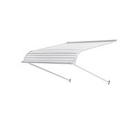 VEVOR Auvent de Portes d'Entrée Marquise Porte Extérieur Aluminium 101,6x106,6cm