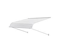 VEVOR Auvent de Porte d'Entrée 122x106,6 cm Marquise de Porte Extérieure Aluminium, Abri de Protection Contre Pluie, Neige, Soleil, Auvent Stable pour Portes d'Entrée, Fenêtres de Porches, de Balcons
