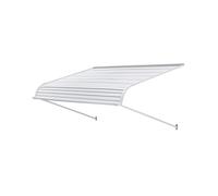 VEVOR Auvent de Portes d'Entrée Marquise Porte Extérieur Aluminium 152,4x106,6cm