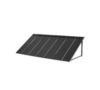 VEVOR Auvent de Porte d'Entrée 203x91 cm Marquise de Porte Extérieure Métal, Cadre Acier, Abri de Protection Contre Pluie, Neige, Soleil, Auvent pour Portes d'Entrée, Fenêtres de Porches, de Balcons