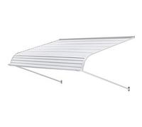 Auvent de Porte d'Entrée en Aluminium 152,4x106,6cm Durabilité et Résistance au Vent