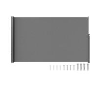 Auvent Latéral Rétractable-Vevor-180x300 Cm-'auvent : Polyester Avec Revêtement Pu- Pour Jardin, Balcon, Terrasse, Gris Multicolore