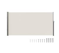 Auvent Latéral Rétractable Paravent Extérieur Séparation 180x350 cm Beige