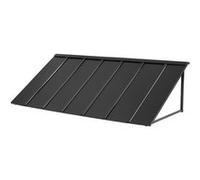 VEVOR Auvent porte entrée 203x91cm, métal, acier, protection pluie.
