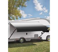 VEVOR Auvent de Voiture Camping-car Caravane Pare-soleil de 427 cm Manuel Noir