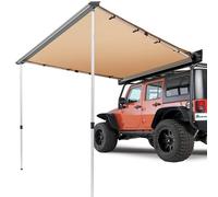 VEVOR Auvent Voiture Rétractable 2x2,5 m Grand Auvent Latéral Voiture PU3000 mm UV50+ Résistant Soleil/Eau/Vent avec Sac Rangement Auvent sur Côté/Arrière pour Camions SUV Fourgonnettes Camping-cars