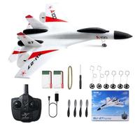 VEVOR Avion RC télécommandé 2,4 GHz à 4 canaux stabilisateur gyroscopique à 6 axes, jouet d'avion de chasse mousse EPP prêts à voler, facile à piloter pour adultes, enfants, débutants, garçons, filles