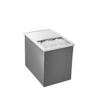 VEVOR Bac à Glace Encastrable 27,1 L 455 x 305 x 385 mm Glacière encastrable en Acier Inoxydable pour l'extérieur avec Couvercle Coulissant, Tuyau d'évacuation Inclus, pour vin et bière Frais