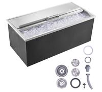 VEVOR Bac à Glace Encastrable 913x456x358 mm Boîte Isotherme pour Glace en Inox