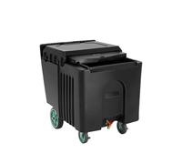 VEVOR Bac à glaçons Commercial, 56,7 kg, Coffre à Glace isolé Portable 800 x 580 x 740 mm, glacière avec 4 Roues et Couvercle Coulissant, pour Restauration, Cuisines, bistrots, Restaurants et Bars