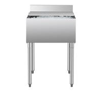 VEVOR Bac à glaçons commercial coffre à glace sous bar 61 L couvercle coulissant