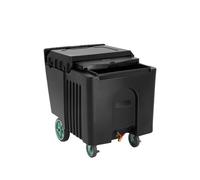 VEVOR Bac à glaçons commercial glacière portable 56,7 kg avec 4 roues pour bar