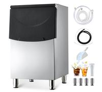 VEVOR Bac à Glaçons en Acier Inoxydable, Bac de Stockage pour Machine à Glaçons Capacité de 113 kg, avec Pieds en Caoutchouc Antidérapants Réglables, pour Restaurant Hôtel Débits de Boissons