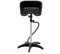 VEVOR Bac à Shampoing sur Pied, Lavabo Lave Cheveux avec Hauteur et Angle Réglables, Tuyau de Vidange, Évier Lavage de Salon Léger pour Laver Cheveux, Centre de Spa, Salon de Coiffure et de Beauté