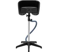VEVOR Bac de lavage pour salon, bac à shampoing réglable en hauteur et en angle, adapté aux salons de coiffure, salons de beauté, spas, noir