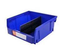 VEVOR Bac à Bec Plastique 6 Boites Rangement Empilables Atelier 276x279x128 mm Bleu/Rouge Combinaison Conteneur de Stockage Robustes pour Placard, Cuisine, Bureau, Garde-manger, Étagère, Mur d'Outils