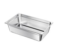 VEVOR Bac Gastronorme 20,5 L, Récipient de Restauration en Acier Inoxydable, Bac Inox Alimentaire Profondeur 14,6 cm, Anti-adhérent et Antirouille, pour Bain-marie Buffet Chauffe-plats Hôtel