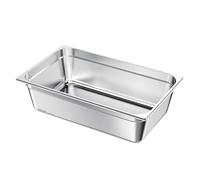 VEVOR Bac gastronorme 20,5 L – Inox, Prof. 14,6 cm, antirouille/anti-adhérent, pour bain-marie