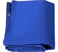 VEVOR Bâche à Bulle Piscine Hivernage, Bleue en PVC 650-680 g/m² Couverture Solaire Piscine Rectangulaire, 4 m x 8 m Maille Serrée pour les Piscines Maison Jardin Hôtel Ingénierie