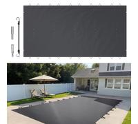 VEVOR Bâche Piscine Hivernage PVC pour Piscine Rectangulaire Anthracite 4 x 8 m