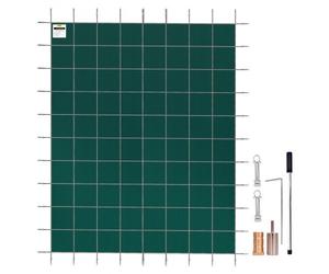 VEVOR Bâche Piscine Rectangulaire Hivernage 6,1 x 11,6 m, Bâche à Bulle Piscine Verte, Couverture Solaire Piscine Extérieur, Protection de Piscine et des Enfants