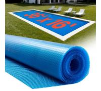 VEVOR Bâche Solaire Piscine Rectangulaire 11x4,9 m Couverture Solaire Piscine 0,3 mm Bâche à Bulles Polyéthylène pour Piscines Hors Sol Creusées, Absorption Chaleur Jour Rétention Chaleur Nuit, Bleu