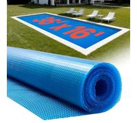 VEVOR Bâche Solaire Piscine Rectangulaire 11x4,9 m Couverture Solaire Piscine 0,3 mm Bâche à Bulles Polyéthylène pour Piscines Hors Sol Creusées, Absorption Chaleur Jour Rétention Chaleur Nuit, Bleu
