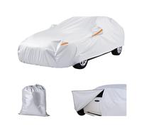 VEVOR Bâche Voiture pour Berlines Européennes Grand Format, Housse de Protection Auto Complète, Couverture Imperméable Toutes Saisons, Protection contre Soleil Pluie Vent Poussière Neige, Argentée
