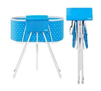 VEVOR Baignoire pliable pour chiens et chats – Station surélevée, drainage efficace, bleu