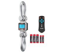 VEVOR Balance à Grue Numérique 10000 kg Balance Suspendue Industrielle Précision 2 kg Peson Électronique pour Usines Entrepôts Fermes, Écran LCD, 3 Unités, avec Boîtier Aluminium Moulé, Télécommande