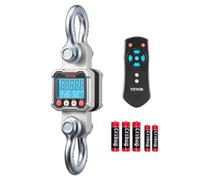 VEVOR Balance à Grue Numérique 3000 kg Balance Suspendue Industrielle Précision 500 g Peson Électronique pour Entrepôts Exploitations Agricoles, Écran LCD, 3 Unités, Boîtier Alu Moulé, Télécommande