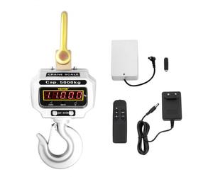 VEVOR Balance à Grue Numérique, Capacité 5000 kg, Balance Suspendue Électronique à Grue, avec Écran Lecture LCD, Grande Précision Mesure, pour Entrepôts, Agriculture, Chasse, Pêche, Ateliers, Bureaux