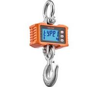 VEVOR Balance à Grue Numérique Suspendue Industrielle - 2000 kg - Précision 500 g - Télécommande Orange et argent