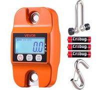 VEVOR Balance à Grue Numérique Suspendue Portable - 400 kg - Précision 100 g - Orange