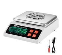 VEVOR Balance de comptage industrielle, 10 kg x 0,1 g, balance numérique pour monnaies, unités g/kg/lb/oz/ct, balance de comptage d'inventaire électronique avec écran LED pour pièces bijoux, cuisine